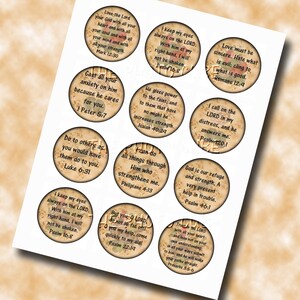 Bible Verses - Lovely Primitive Circles - Hope, Inspirational, Love ...
