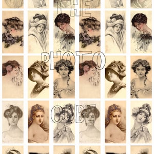 Vintage Women/ladies Photos- Early 1900's -1"x2" Images - Instant ...