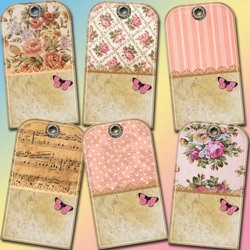 Shabby Chic Tags - Etsy