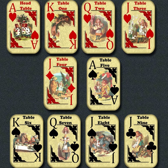 ALiCE Within just WoNDERLaND Enjoying Playing cards Desk Variety Symptoms -5X8 picture about Printable Playing Card Sheets referred to as ALiCE Within just WoNDERLaND Taking part in Playing cards Desk Variety Signs or symptoms -5X8