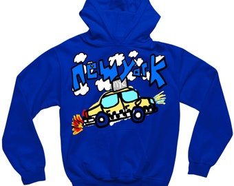 NEW YORK-HOODIE - blauw