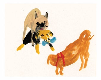 Giclee Print || Tales from the Dog Park || FAYE MOORHOUSE