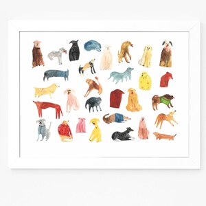 Giclee Art Print || Some Dogs || FAYE MOORHOUSE