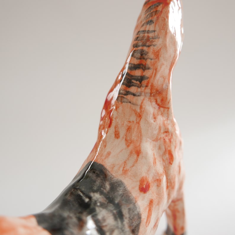 Ceramic ornament Pink Horse
