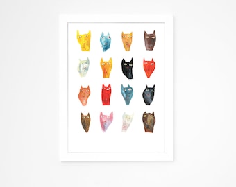 Giclee Art Print || Big Cat Big Cat Where Are You || FAYE MOORHOUSE
