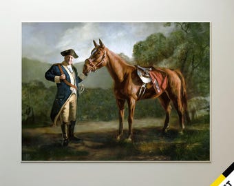 Napoleon Tony Soprano And Pie-O-My Horse Painting Poster Print