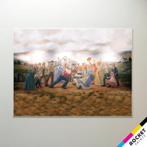 Sunday Boxing Pawnee City Hall Mural Poster