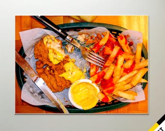 Fish And Chips Liz Lemon Office Poster Print