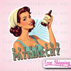 Sticker féministe • Poison écraser le patriarcat • Allié pro-choix pour l'égalité • Aqua Tofana