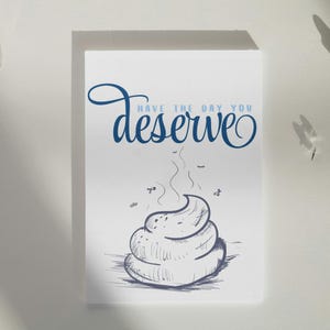 Envía una tarjeta anónima / "Que tengas el día que te mereces" / Carta cruel / Mensaje secreto de odio