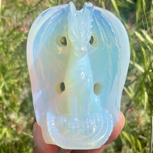 4&#39;&#39; Hand carved dragon,Crystal skull,Opal stone skull,Quartz Crystal dragon skull,Home Decoration,Crystal Gifts,Crystal healing,random 1pc