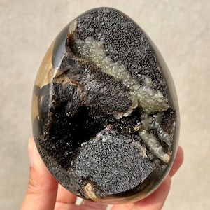 4.2&quot; Natural dragon septarian geode,Quartz Crystal egg,Crystal geode,Crystal cluster,Calcite cluster,Home decoration,healing R525