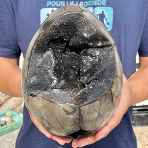 8.25&quot; Natural dragon septarian geode,Quartz  Crystal geode,Quartz egg,Crystal cluster,Crystal specimens,Home decoration,healing R51