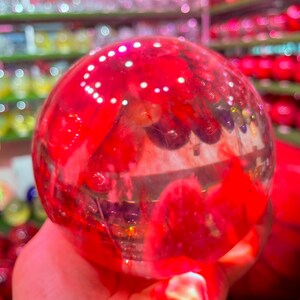 Red Melting Quartz Stone Sphere,crystal Ball,quartz Ball, Energy ...