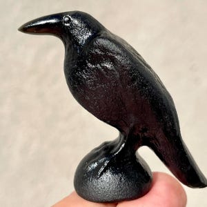 2,4&#39;&#39;+ natuurlijke obsidiaan vogelschedel, met de hand gesneden kraaienschedel, kristallen vogelschedel, kwartskristallen schedel, woondecoratie geschenken, willekeurig 1 st