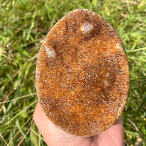 4.1&quot;Natural citrine geode, Crystal geode,Amethyst cluster,Home decoration,Crystal specimen,Crystal gift,Crystal healing R304