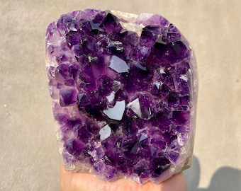 Natural Amethyst Geode Cluster, Crystal Healing, Home Decor