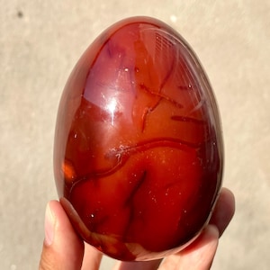 4.1&quot; Natural carnelian egg,Handmade egg,Quartz crystal egg,Crystal Gifts,Crystal specimen,Home Decoration,Crystal Healing R501
