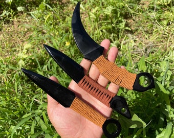 7&quot;+Natural obsidian diy dagger,Hand carved knife Crystal diy knife Home decoration, energy crystal gift healing random 1pc