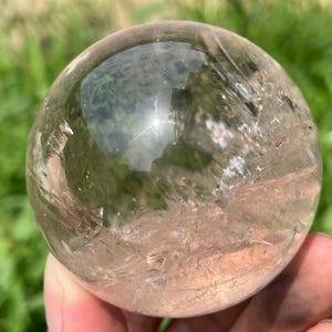2.2&quot; Natural Smoky crystal ball,Smokey Quartz crystal,Crystal sphere,Hand carved,Crystal specimen,Home decoration,Crystal gifts,Healing R597