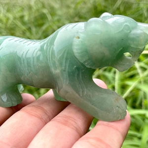 3.3&quot;Natural Aventurine tiger skull,Quartz crystal skull,Crystal skull,Hand carved,Crystal tiger,Home decoration,Crystal gifts,Healing/pc
