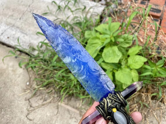 フローライト　天然石　短剣　クリスタル短剣 フローライト 天然石 短剣 クリスタル短剣