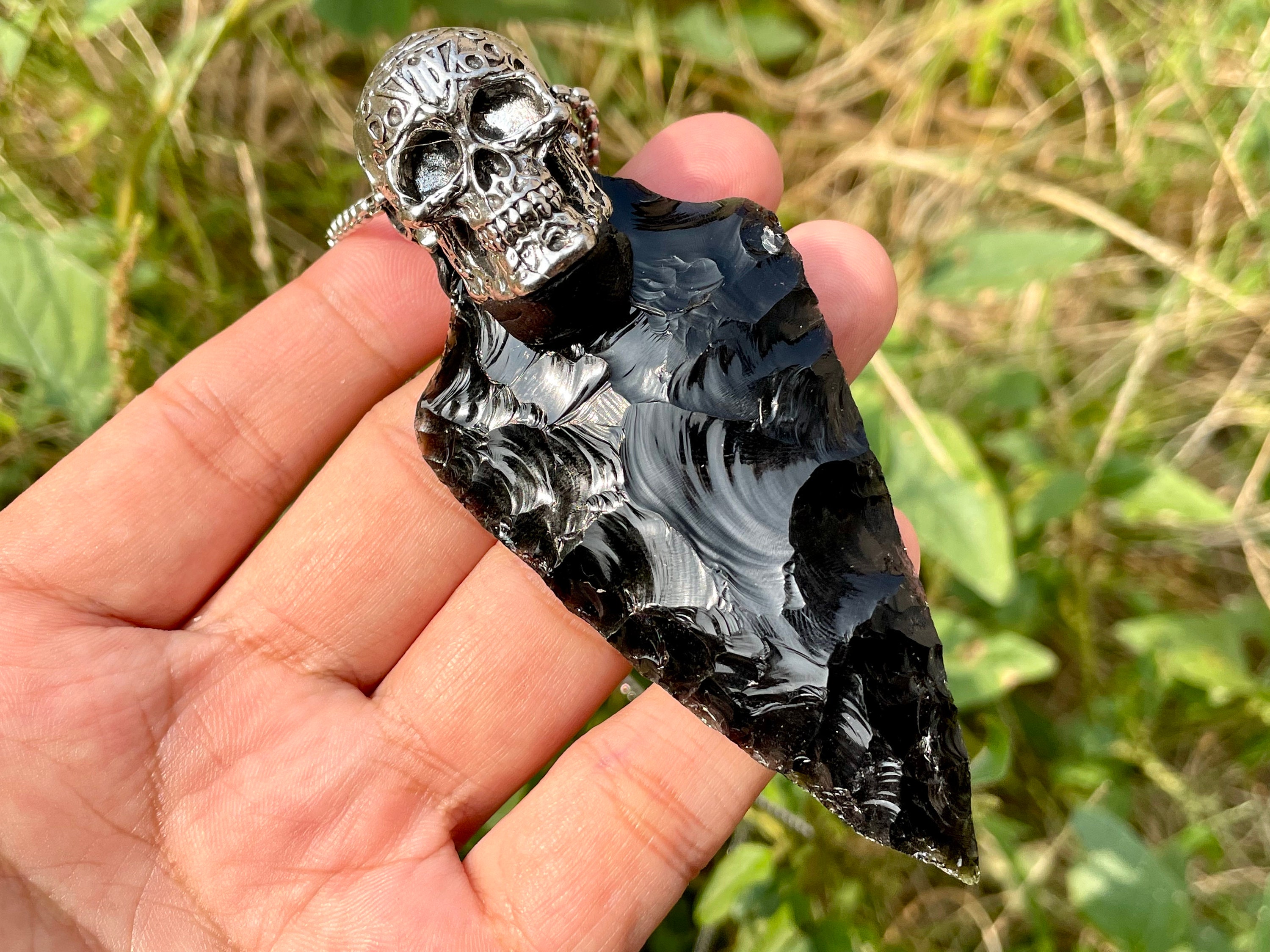 Obsidian skull - Etsy 日本