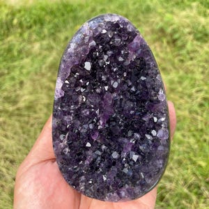 4.5&quot;Natural amethyst geode, Crystal geode,Amethyst cluster,Home decoration,Crystal specimen,Crystal gift,Crystal healing R397