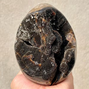 4.7&quot; Natural dragon septarian geode,Quartz Crystal egg,Crystal geode,Crystal cluster,Calcite cluster,Home decoration,healing R527