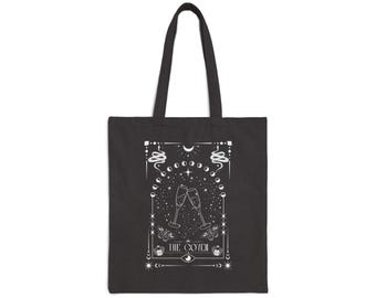 Torba z płótna bawełnianego Coven Witchy Tarot Bachelorette