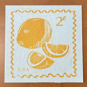 Lemon Postage Print