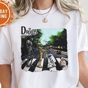 Comfort Colors® Star Wars T-Shirt, Droids Abbey Road Shirt, Disney Vacation Shirt, Gift For Men, Star Wars Fun Gift, Disney Star Wars Gifts