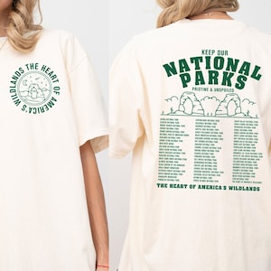 Comfort Colors® Keep Our National Parks Pristine And Unspoiled Shirt, National Park Shirt, National Park Vintage Shirt, National Park Lovers