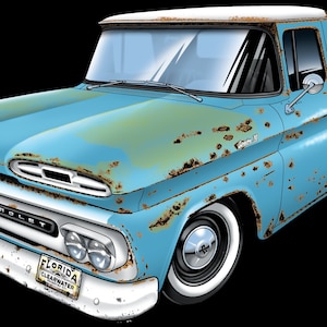 Custom Classic Truck Clip art PNG