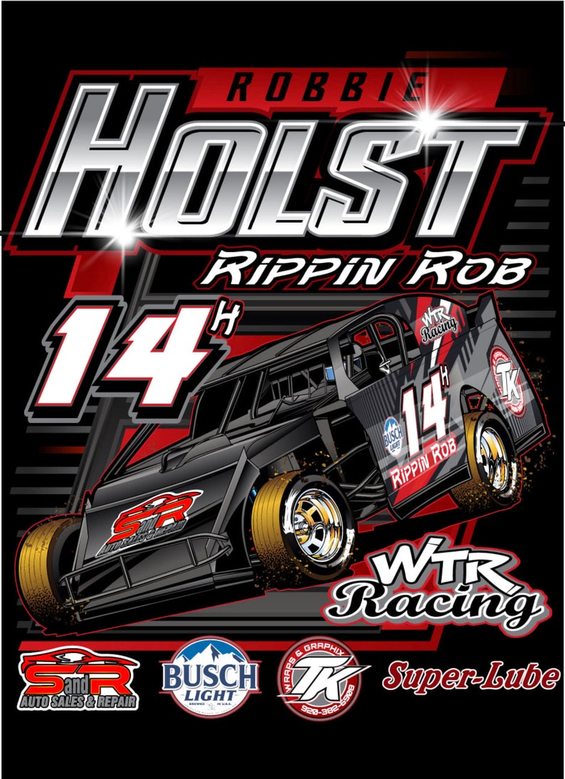 Custom Dirt Car T-shirt Design: Racing Vector Graphics (ai, Eps, Pdf ...