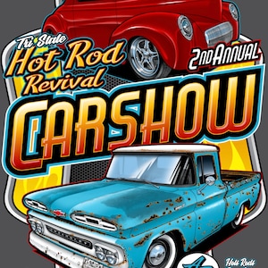 Custom Car Show T-Shirt Design 2 car Design