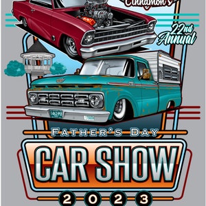 Custom Car Show Shirt Design: Direct to Film Transfers
