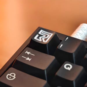 Custom Cyberpunk Relic Artisan Keycaps, Geometric Keycap 4pcs Set, Soft Touch Aluminum Esc Key For Mechanical/Magnetic Gaming Keyboards