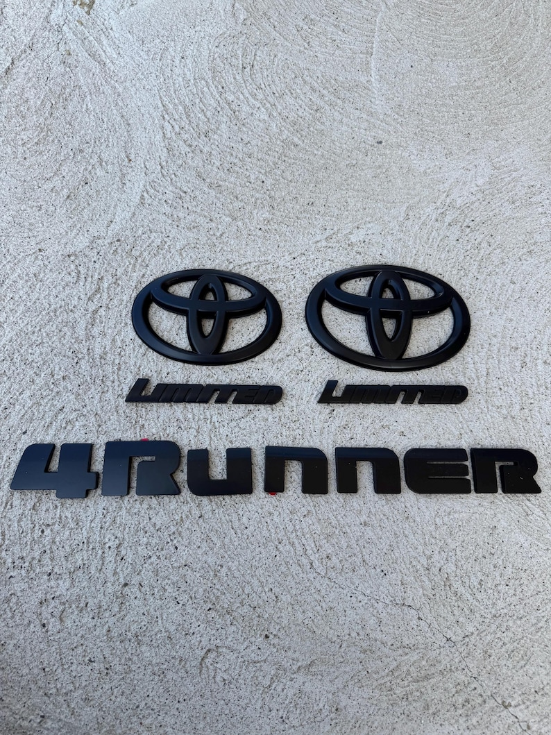 2014-2024 Toyota 4runner Limited Matte Black Emblem Overlay Kit - Etsy