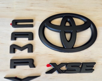 2018-2024 Toyota Camry XSE Black Badge Emblem Overlays | Genuine OEM Fit | PT948-03190-02