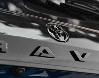 2026 Toyota RAV4 SE/XSE/Woodland Matte Black Emblem Overlay Set (2PCS)