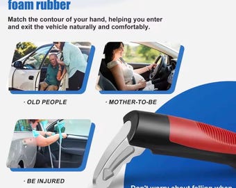 Car Door Handle Assist for Elderly | Support Bar & Grab Handle | Safe Vehicle Entry and Exit Aid for Seniors, Mobility and Handicap