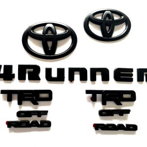 2018-2024 Toyota 4Runner TRD Off-Road Blackout Emblem Overlay Kit (9PCS) | Genuine OEM | PT948-89200-02