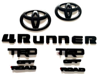 2018-2024 Toyota 4Runner TRD Off-Road Blackout Emblem Overlay Kit (9PCS) | Genuine OEM | PT948-89200-02