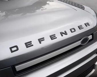 DEFENDER Hood Letter  | 3D ABS Front Hood Badges for Land Rover Defender 2019–2025 | Easy Install Emblems