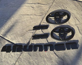 Zestaw matowych, czarnych nakładek na Toyota 4Runner SR5 5PC 2014–2024