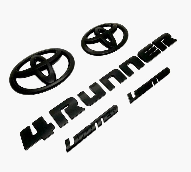 2014-2024 Toyota 4runner Limited Matte Black Emblem Overlay Kit - Etsy