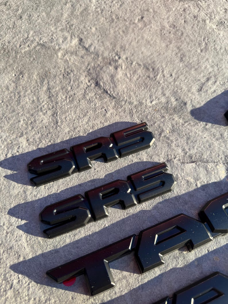 Fit for 2024-2025 Tacoma SR5 4x4 Matte Black Overlay Emblem Letters ...