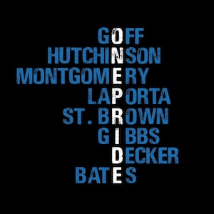 Detroit Lions graphic design