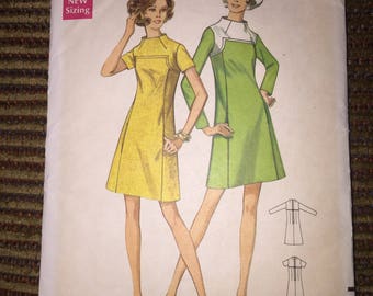 Vintage Uncut Butterick Size 10 Dress Pattern